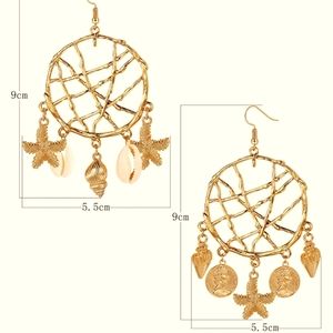 4 Pairs Gold Plated Hoop Earrings for Women
